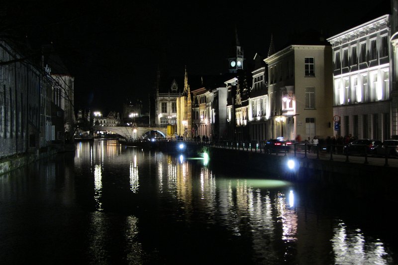langs de leie.jpg - De Leie bij avond.